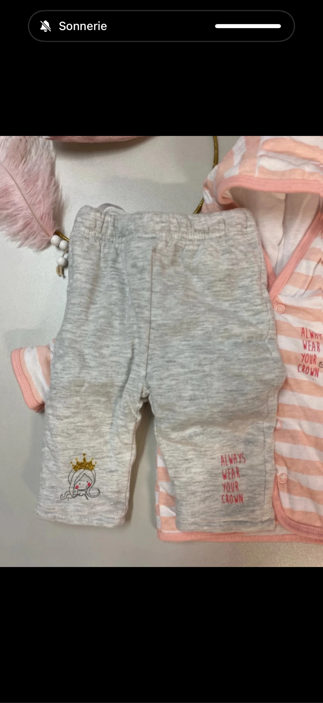 Ensemble bébé fille - mes Petits Cailloux - Taille 3 mois – photo 3